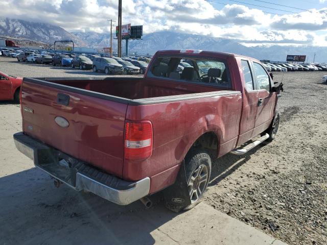 FORD F150 2007 red  flexible fuel 1FTPX14V77KD49368 photo #4