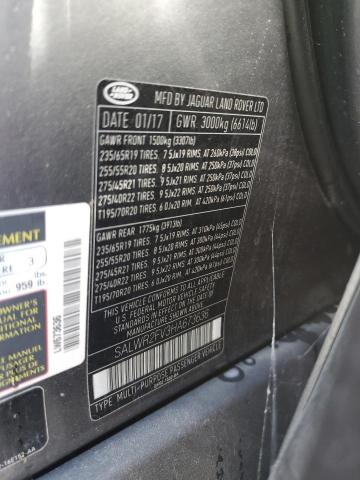 2017 LAND ROVER RANGE ROVE - SALWR2FV3HA673636