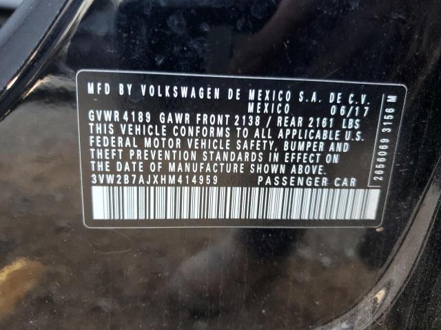 2017 VOLKSWAGEN JETTA S - 3VW2B7AJXHM414959