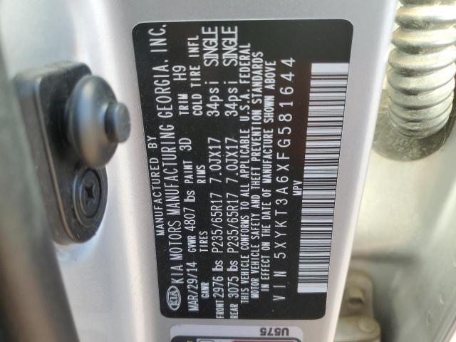 2015 KIA SORENTO LX - 5XYKT3A6XFG581644