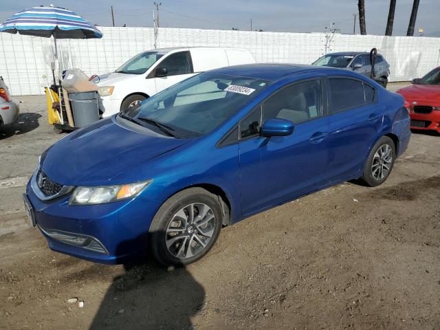 HONDA CIVIC EX 2014 blue  gas 19XFB2F88EE217789 photo #1