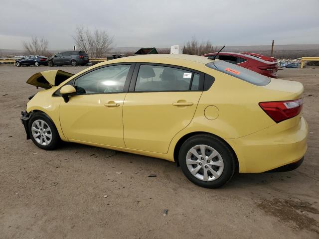 KIA RIO LX 2016 yellow  gas KNADM4A3XG6680287 photo #3