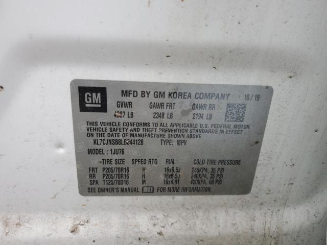 2020 CHEVROLET TRAX LS - KL7CJNSB8LB044128