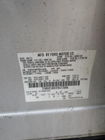 VIN 2FMGK5B83FBA12686 2015 FORD FLEX no.13