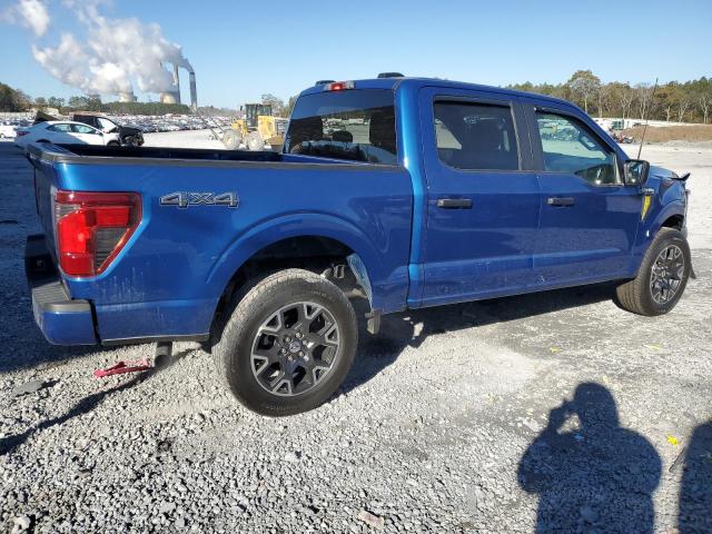 FORD F150 STX 2024 blue  gas 1FTEW2LP7RFA82151 photo #4