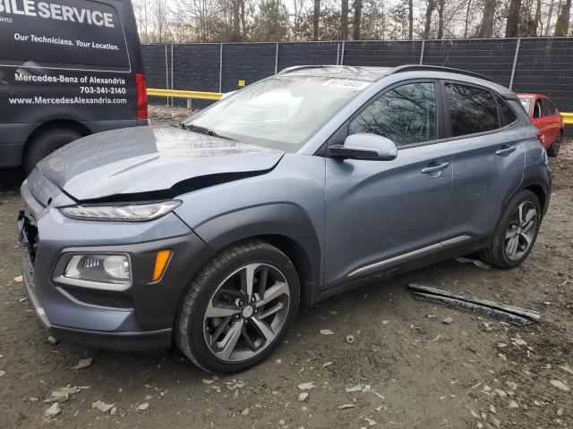 HYUNDAI KONA LIMIT 2018 blue  gas KM8K3CA56JU088408 photo #1