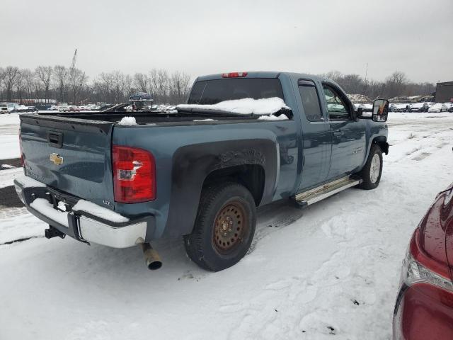 CHEVROLET SILVERADO 2011 blue 4dr ext flexible fuel 1GCRKTE33BZ157252 photo #4