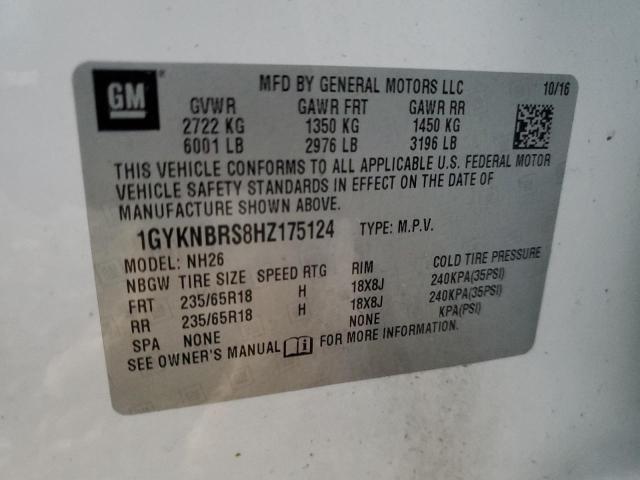 VIN 1GYKNBRS8HZ175124 2017 CADILLAC XT5 no.13