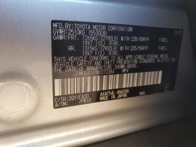 2021 TOYOTA RAV4 PRIME - JTMFB3FV7MD072384