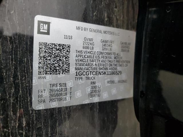 2019 CHEVROLET COLORADO L - 1GCGTCEN5K1186529