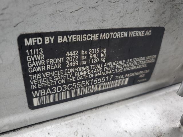 VIN WBA3D3C55EK155517 2014 BMW 3 SERIES no.12