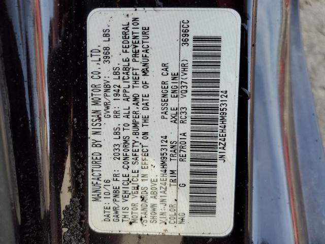 2017 NISSAN 370Z BASE - JN1AZ4EH4HM953124