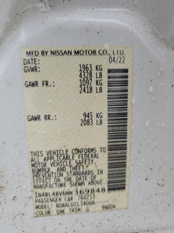 VIN 1N4BL4BV6NN369848 2022 NISSAN ALTIMA no.13