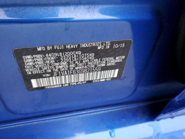 2016 SUBARU WRX PREMIU - JF1VA1F63G9821559
