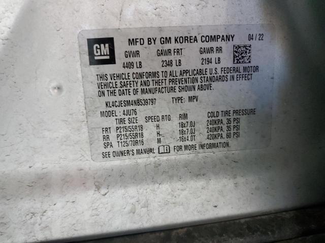 2022 BUICK ENCORE PRE - KL4CJESM4NB539797