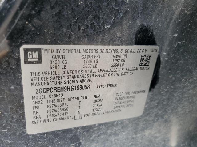 2017 CHEVROLET SILVERADO - 3GCPCREH9HG198058