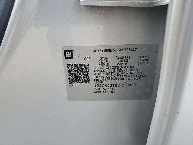 2018 CHEVROLET MALIBU L - 1G1ZA5ST2JF196023