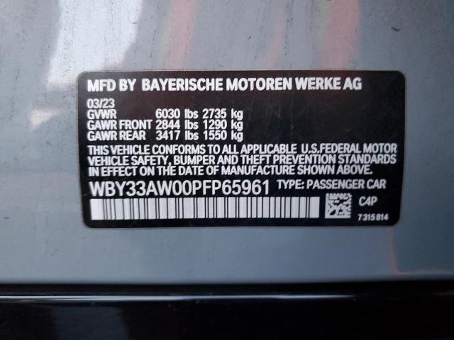 VIN WBY33AW00PFP65961 2023 BMW I4 M50 no.12