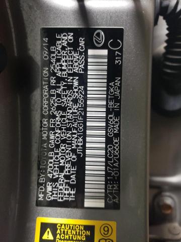 2015 LEXUS ES 350 - JTHBK1GG1F2155924