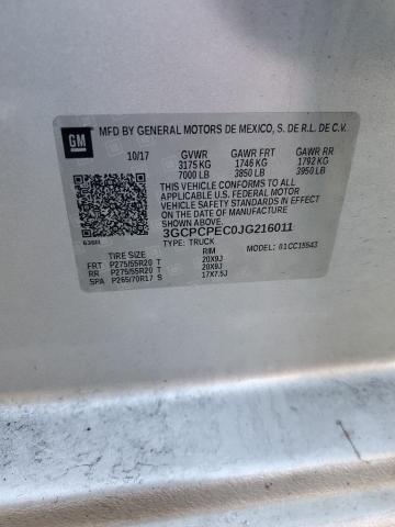 2018 CHEVROLET SILVERADO - 3GCPCPEC0JG216011