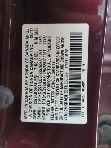 2015 HONDA CR-V EX - 2HKRM3H53FH536532