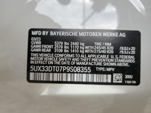 2023 BMW X4 XDRIVE3 5UX33DT07P9S08355