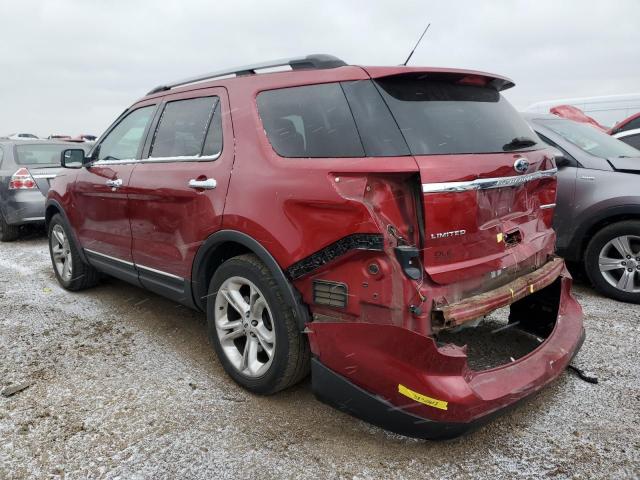 FORD EXPLORER L 2014 red  gas 1FM5K7F89EGA60651 photo #3