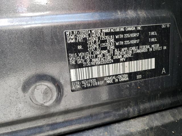 2019 TOYOTA RAV4 LE - 2T3G1RFV6KC020224