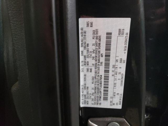 2018 FORD ESCAPE S - 1FMCU0F71JUB37654