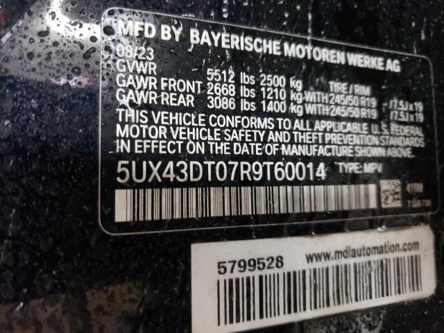 2024 BMW X4 M40I - 5UX43DT07R9T60014