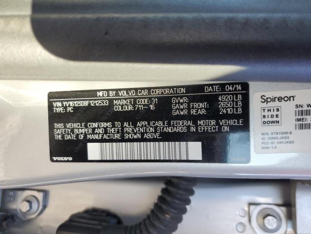 2015 VOLVO V60 PLATIN YV1612SD8F1212533