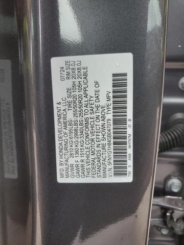 2025 HONDA PILOT ELIT 5FNYG1H84SB047079