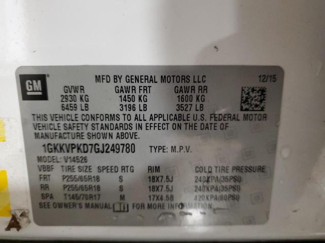 2016 GMC ACADIA SLE - 1GKKVPKD7GJ249780