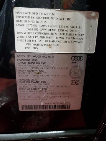 WA1LCAFP2GA035491 2016 AUDI SQ5