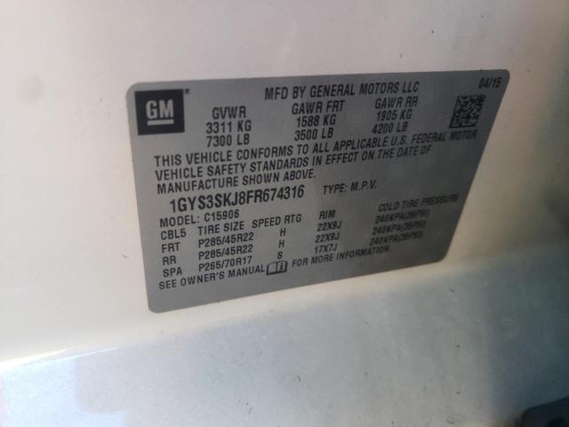 2015 CADILLAC ESCALADE E - 1GYS3SKJ8FR674316