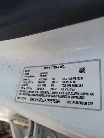 2023 TESLA MODEL 3 5YJ3E1EA7PF575262