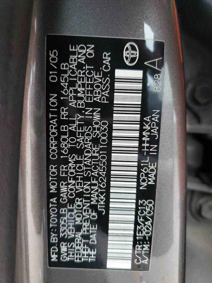 Lot #3030828501 2005 TOYOTA SCION XA