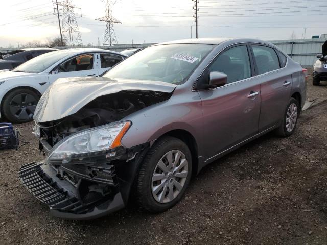 NISSAN SENTRA S 2014 silver  gas 3N1AB7AP8EY280432 photo #1