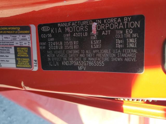 2016 KIA SOUL + - KNDJP3A52G7865355