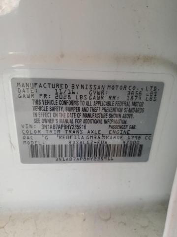 2017 NISSAN SENTRA S - 3N1AB7AP8HY235916