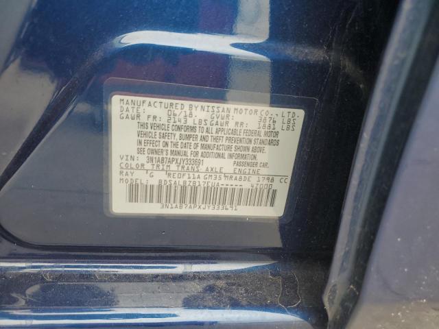 2018 NISSAN SENTRA S - 3N1AB7APXJY333691