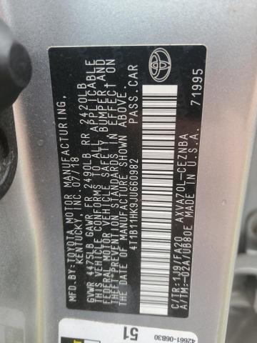 2018 TOYOTA CAMRY L - 4T1B11HK9JU660982