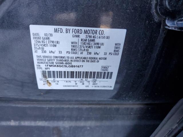 2020 FORD EXPLORER S - 1FM5K8GC5LGB91677