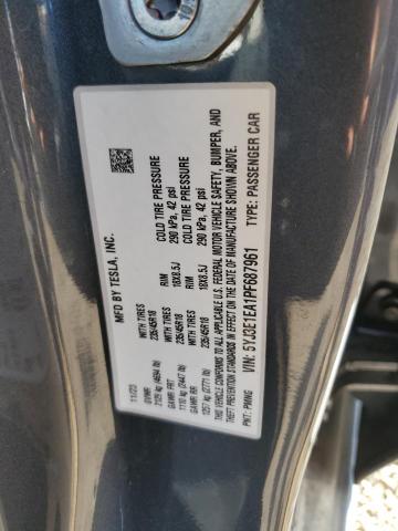 2023 TESLA MODEL 3 - 5YJ3E1EA1PF687961