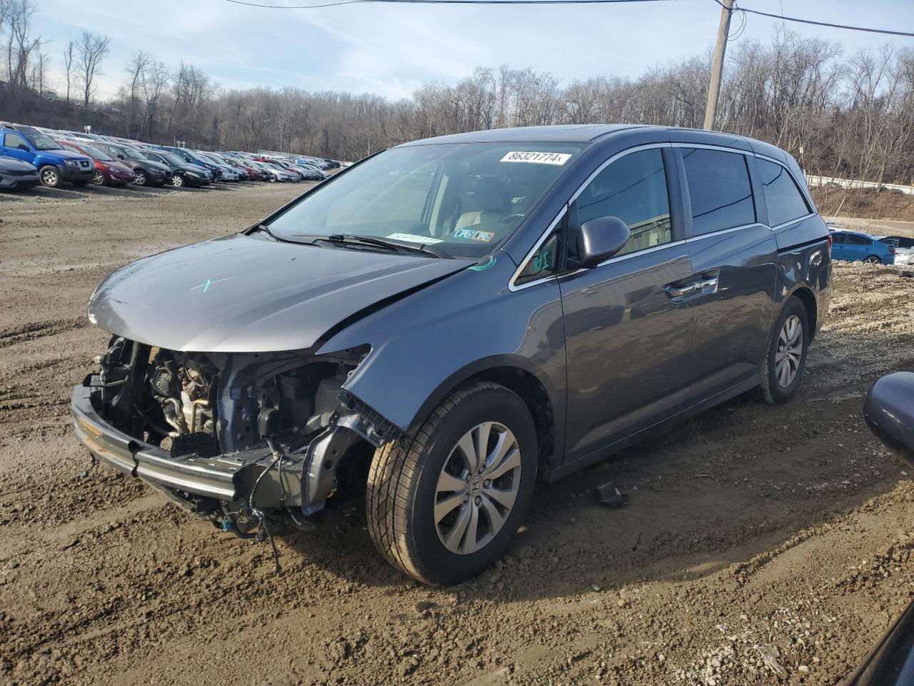 Lot #3038047230 2017 HONDA ODYSSEY EX