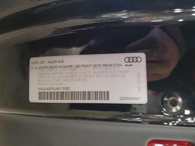 2018 AUDI S5 PRESTIG WAU24GF50JN013082