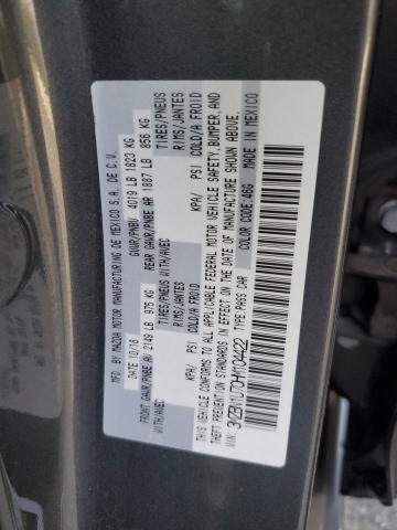 VIN 3MZBN1U70HM104422 2017 MAZDA 3 no.12