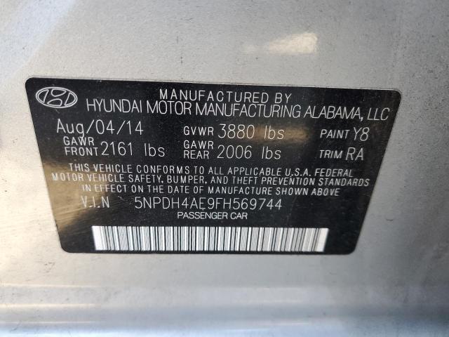 VIN 5NPDH4AE9FH569744 2015 HYUNDAI ELANTRA no.12