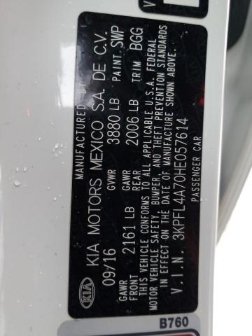 2017 KIA FORTE LX - 3KPFL4A70HE057614