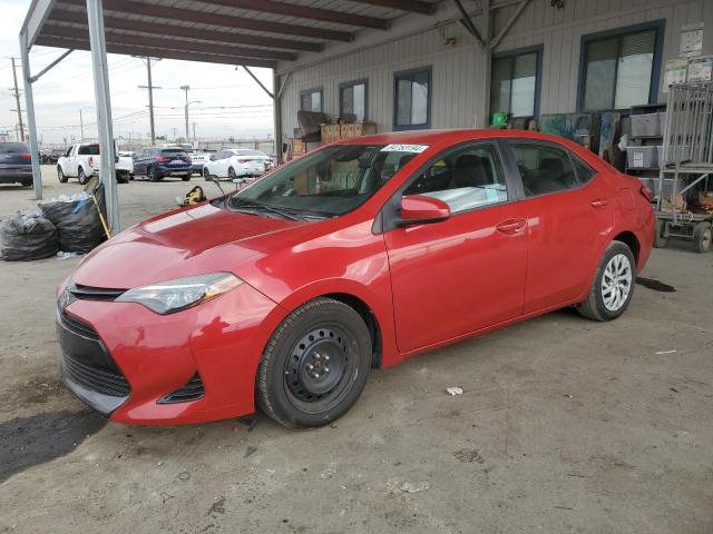 TOYOTA COROLLA L 2018 red  gas 2T1BURHE3JC037858 photo #1